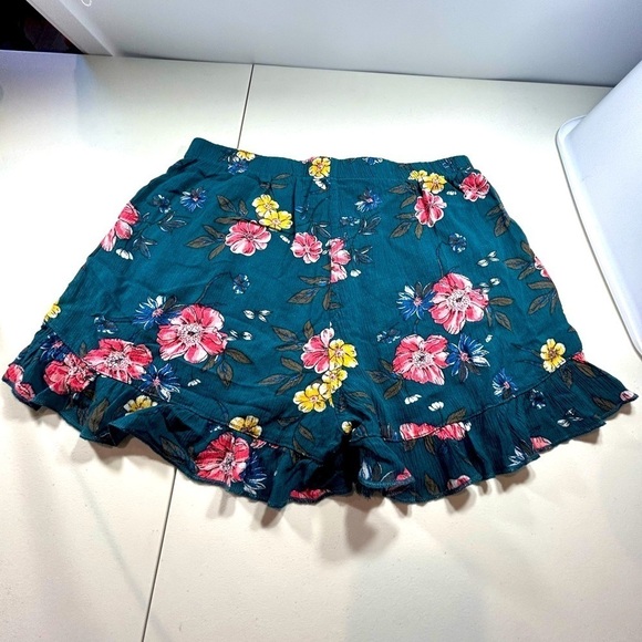 D15.28 No Boundaries Lounge Shorts high rise teal, pink, yellow multicolor M - Picture 3 of 3